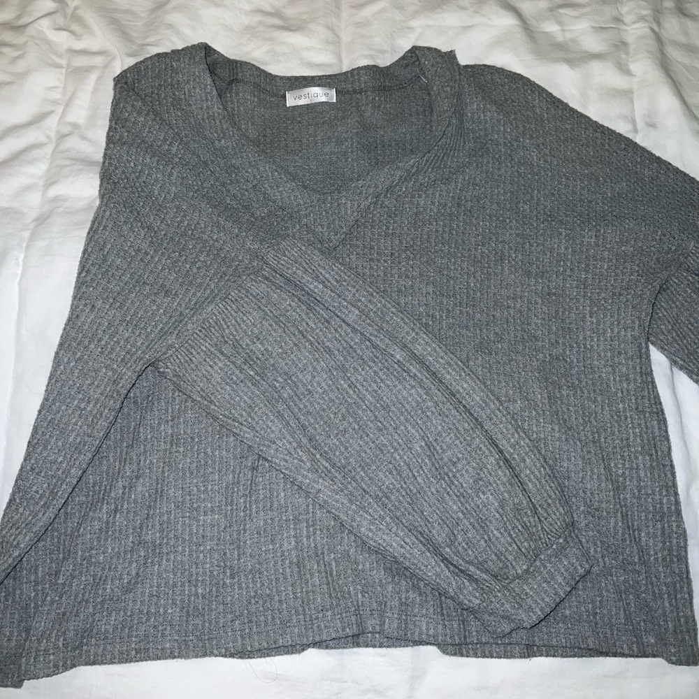 Balloon sleeve sweater